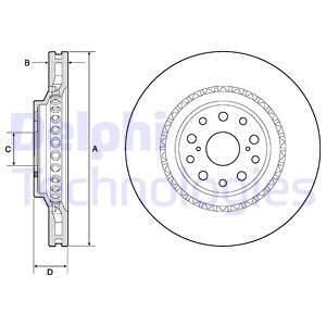 FREN DİSKİ TEKLİ PAKET - BOYALI. DELİKLİ ÖN LEXUS LS460. LS600H 08/2006 04/2010