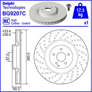 FREN DİSKİ TEKLİ PAKET - BOYALI. DELİKLİ ÖN MERCEDES CL600. CL63. S63. S65 12/2005