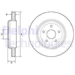 FREN DİSKİ TEKLİ PAKET - BOYALI. DELİKLİ ARKA JEEP GRAND CHEROKEE 11/2010