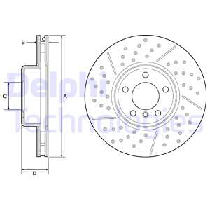 FREN DISKI ON ADET BMW F20 F22 F23 F32 F34 F36 M-SPOR PAKET DELIKLI