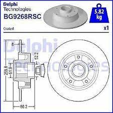 ARKA FREN DİSKİ RENAULT MEGANE IV 15 DIŞ CAP: 260 MM K:86 MM 5 DELİK