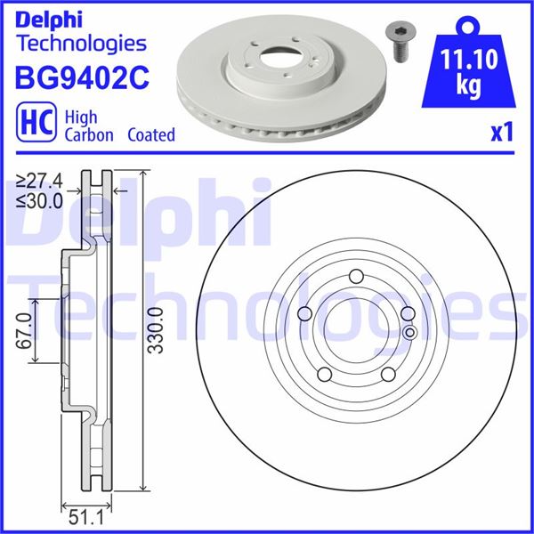 FREN DISKI ON MERCEDES W177 V177 W247 C118 X118 H247 X247