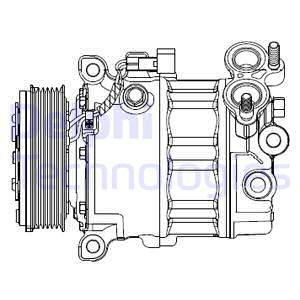 KLIMA KOMPRESORU FORD FOCUS III 11 1.6 TDCI MONDEO IV 07 14 1.6 TDCI VOLVO V60 I 10 V40 10 V50 10 S60 II 10 S40 II 10 C30 10 1.6D D 4162 T