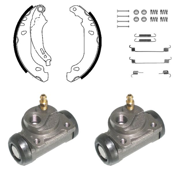 FREN PABUÇ KİTİ ARKA PEUGEOT 206 09/98