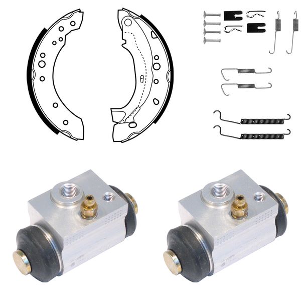 FREN PABUÇ KİTİ ARKA CITROEN C2. C2 ENTERPRİSE. C3. C3 PLURİEL / PEUGEOT 1007 04/02