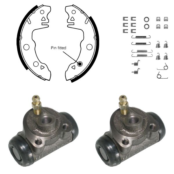 FREN PABUÇ KİTİ ARKA CITROEN LN/LNA. VİSA; PEUGEOT 104 07/76 88