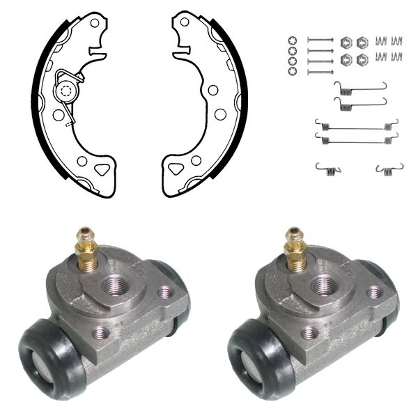 FREN PABUÇ KİTİ ARKA CITROEN AX / PEUGEOT 106 09/86 99