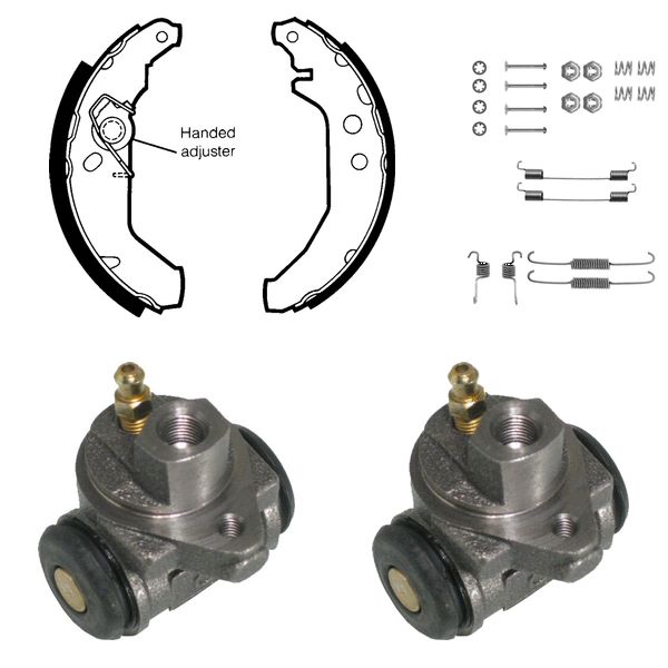 FREN PABUÇ KİTİ ARKA FORD COURİER. FİESTA 02/89 97