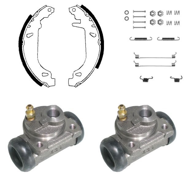 FREN PABUÇ KİTİ ARKA CITROEN ZX 03/91 06/92