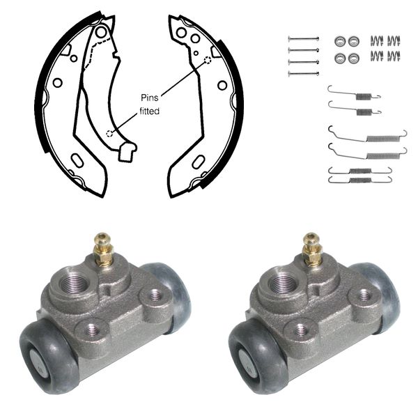 FREN PABUÇ KİTİ ARKA RENAULT 5. CLİO 01/88 02/98