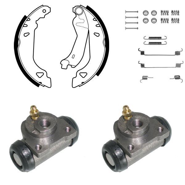 FREN PABUÇ KİTİ ARKA FIAT PUNTO. PUNTO VAN / LANCIA YPSİLON 07/93 09/03