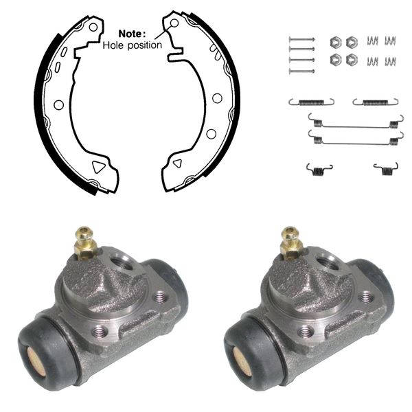 FREN PABUÇ KİTİ ARKA CITROEN AX / RENAULT 19 05/91 08/97