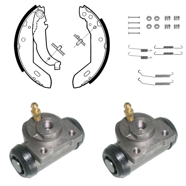 FREN PABUÇ KİTİ ARKA PEUGEOT 306 02/93 09/95