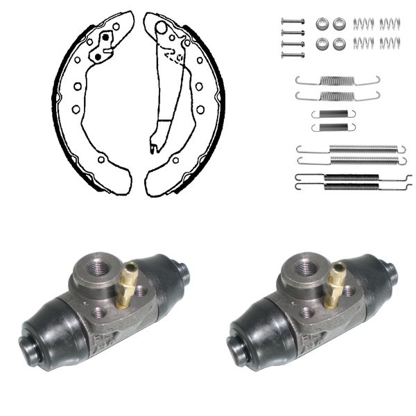 FREN PABUÇ KİTİ ARKA AUDI 80; VW GOLF 07/92