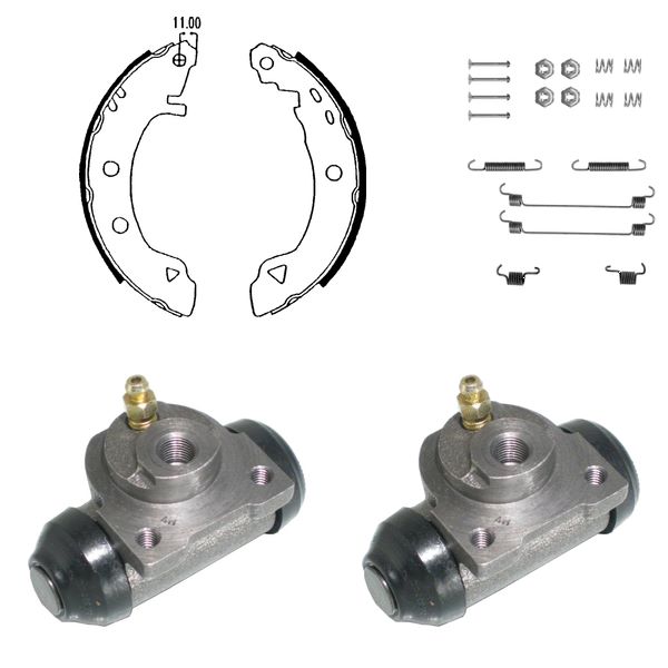 FREN PABUÇ KİTİ ARKA ALFA ROMEO 145. 146; FIAT BRAVA. BRAVO. MAREA; LANCIA DELTA 03/96 10/01