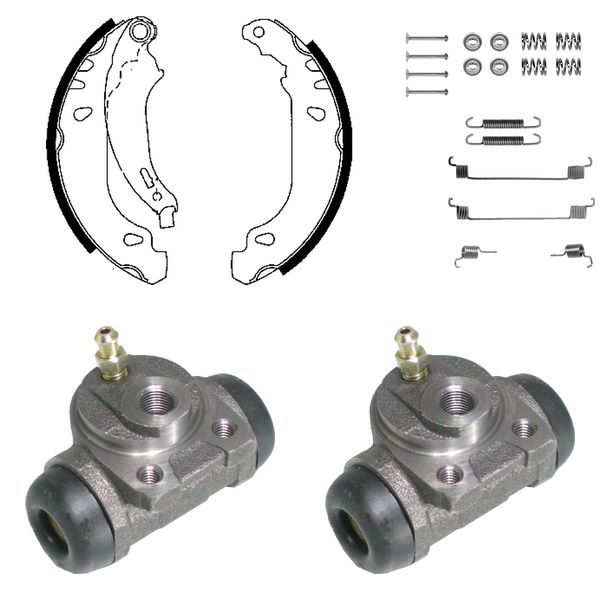 FREN PABUÇ KİTİ ARKA PEUGEOT 206 09/98