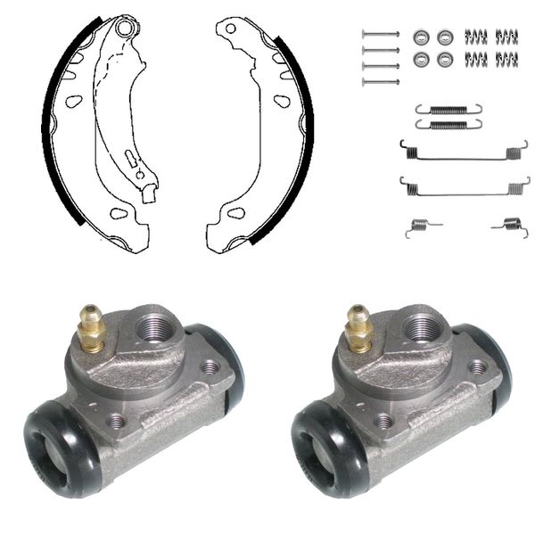 FREN PABUÇ KİTİ ARKA PEUGEOT 206 09/98