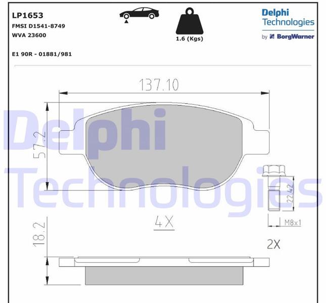 ÖN BALATA P207 06 P307 00 DOBLO 01 PARTNER 03 BERLINGO 00 C3 02 C4 04 XSARA 00