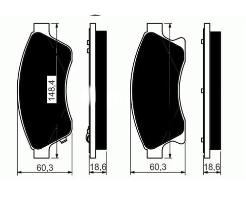 ÖN BALATA 15 INC ASTRA J 1.3 CDTI-1.4-1.4 TURBO-1.6 1.7 CDTİ 2.0CDTİ 10 AVEO 11 CRUZE 11