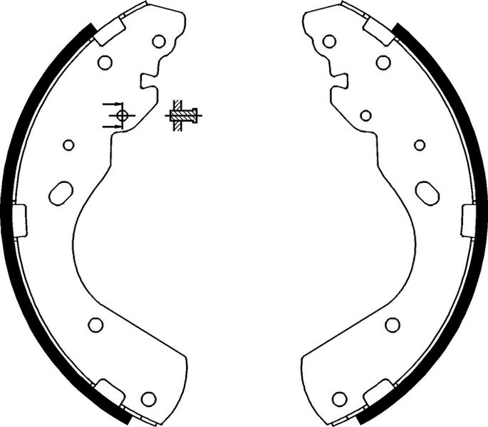 FREN PABUCU ARKA FORD RANGER / MAZDA B2200. B2500. B2600. BT-50 99