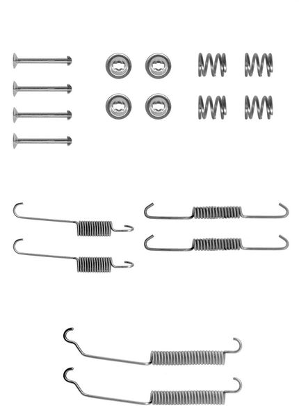 FREN PABUÇ MONTAJ TAKIMI ARKA CITROEN XSARA. ZX / PEUGEOT 205. 205 VAN. 306. 306 VAN. 309 03/83