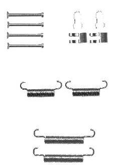 FREN PABUÇ MONTAJ TAKIMI ARKA IVECO DAİLY. DAİLY II 96 05/04