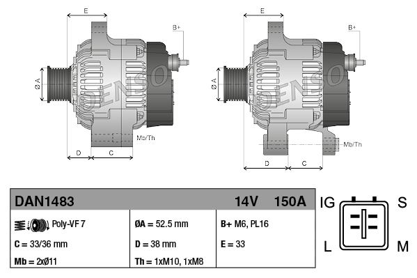 ALTERNATOR LEXUS GS 05-11