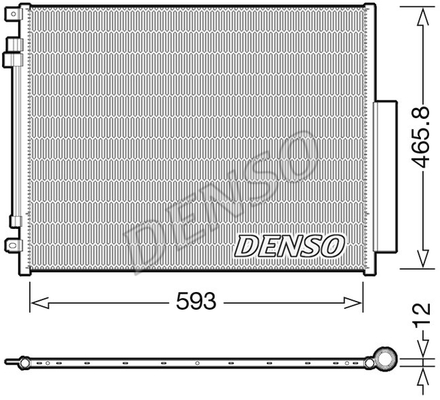 CONDENSER. AİR CONDİTİONİNG ALFA ROMEO GIULIA 952 15-