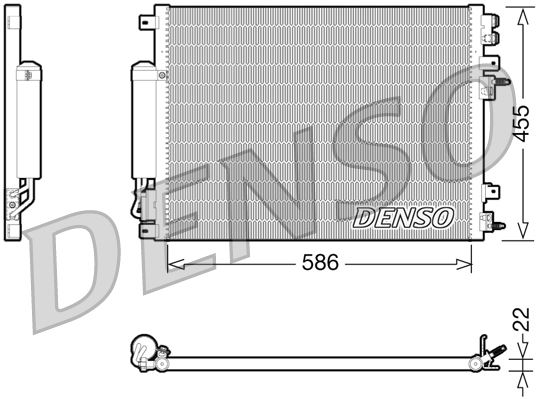 CONDENSER. AİR CONDİTİONİNG CHRYSLER 300 C 04-12
