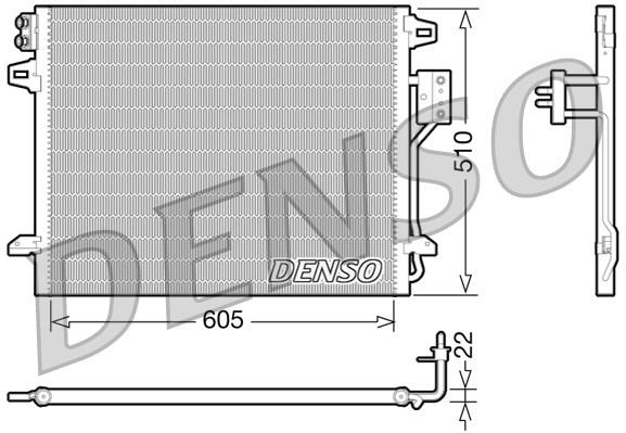 CONDENSER. AİR CONDİTİONİNG CHRYSLER VOYAGER V 07-