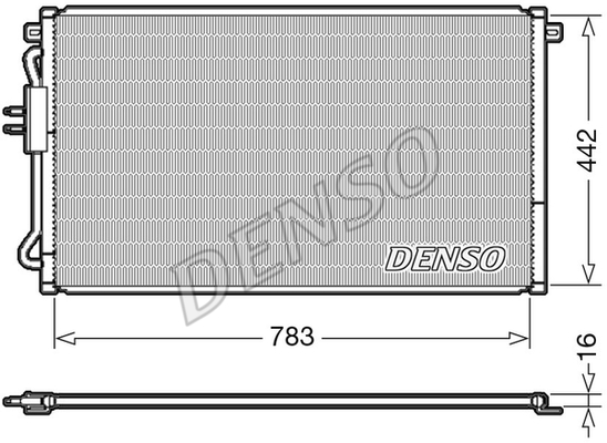 CONDENSER. AİR CONDİTİONİNG CHRYSLER VOYAGER III 95-01