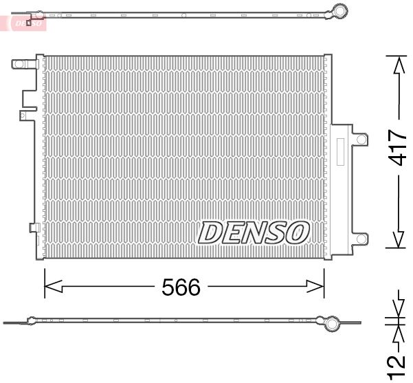 CONDENSER. AİR CONDİTİONİNG JEEP RENEGADE 14-