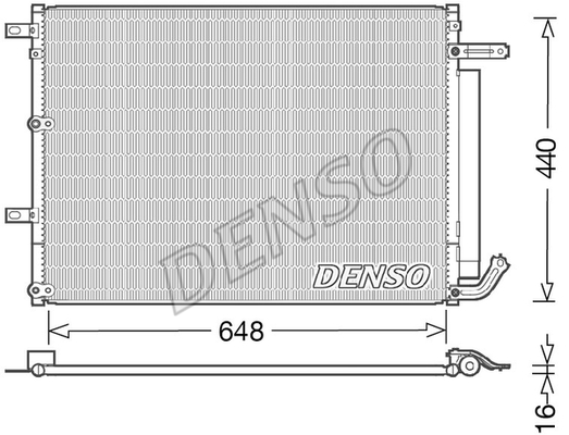 CONDENSER. AİR CONDİTİONİNG JEEP CHEROKEE KL 13-