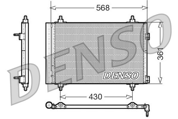 KLİMA KONDENSERİ BERLINGO-PARTNER-307-308-508-5008-3008-C4-DS4-DS5 1.4-1.6-2.0 HDI-VTI