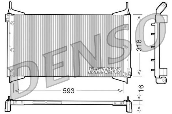 CONDENSER. AİR CONDİTİONİNG FIAT BRAVA 95-02