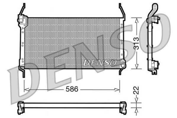 CONDENSER. AİR CONDİTİONİNG FIAT BRAVA 95-02