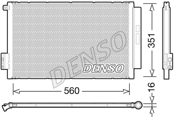 CONDENSER. AİR CONDİTİONİNG FIAT 500L 12-