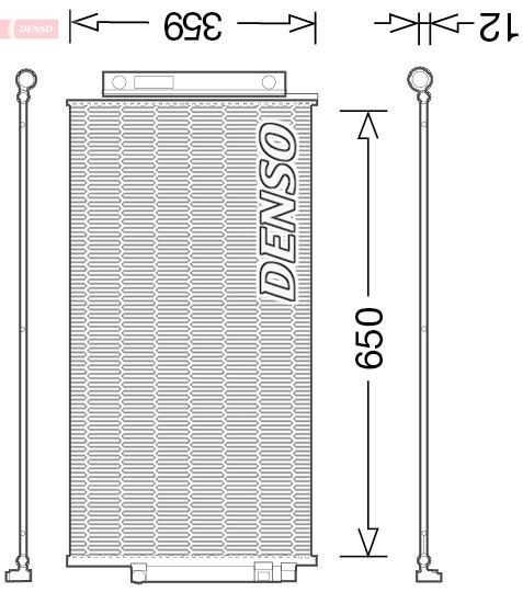 CONDENSER. AİR CONDİTİONİNG FIAT 500X 14-