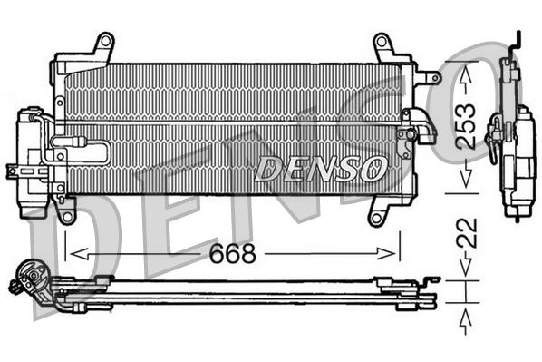 CONDENSER. AİR CONDİTİONİNG FIAT PUNTO 93-00