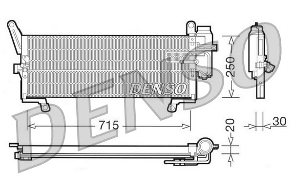 CONDENSER. AİR CONDİTİONİNG FIAT PUNTO 93-00