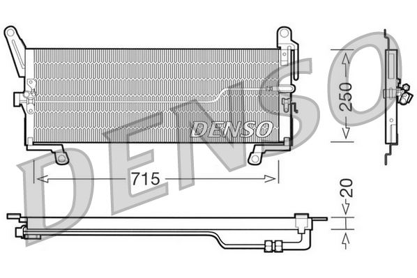 CONDENSER. AİR CONDİTİONİNG FIAT PUNTO 93-00