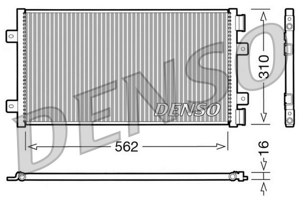 CONDENSER. AİR CONDİTİONİNG FIAT PUNTO 99-12