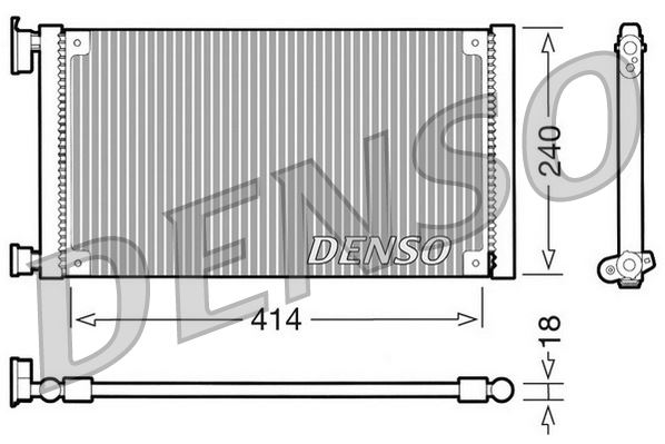 CONDENSER. AİR CONDİTİONİNG FIAT SEICENTO 98-10
