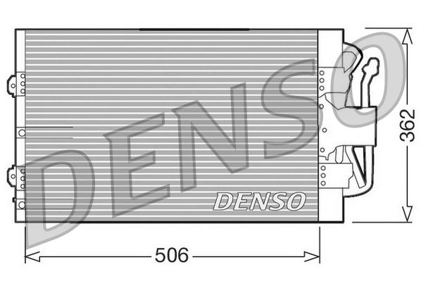 CONDENSER. AİR CONDİTİONİNG FORD FIESTA II 83-95