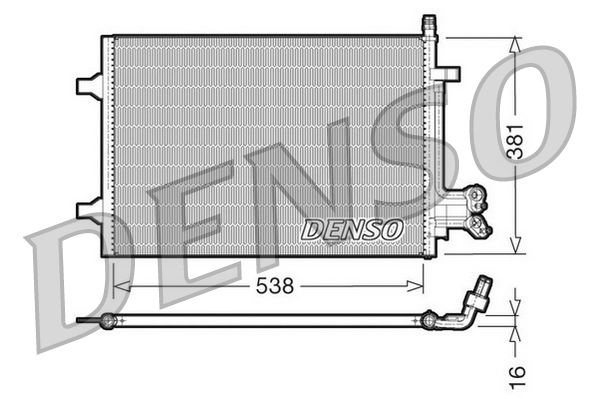 CONDENSER. AİR CONDİTİONİNG FORD FIESTA V 01-08