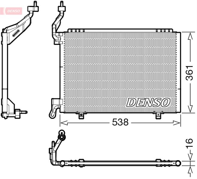 CONDENSER. AİR CONDİTİONİNG FORD B-MAX 12-