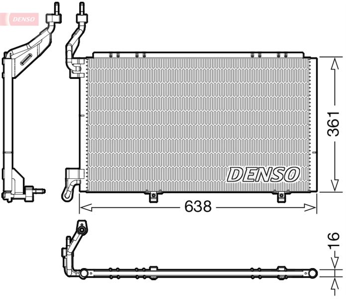 CONDENSER. AİR CONDİTİONİNG FORD FIESTA VI 08-