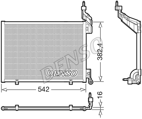 CONDENSER. AİR CONDİTİONİNG FORD FIESTA VI 08-
