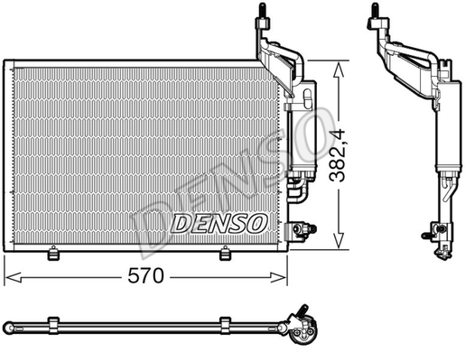 CONDENSER. AİR CONDİTİONİNG FORD FIESTA VI 08-