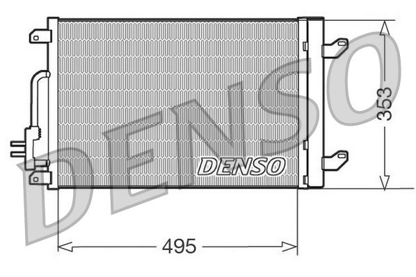 CONDENSER. AİR CONDİTİONİNG LANCIA LYBRA 99-05